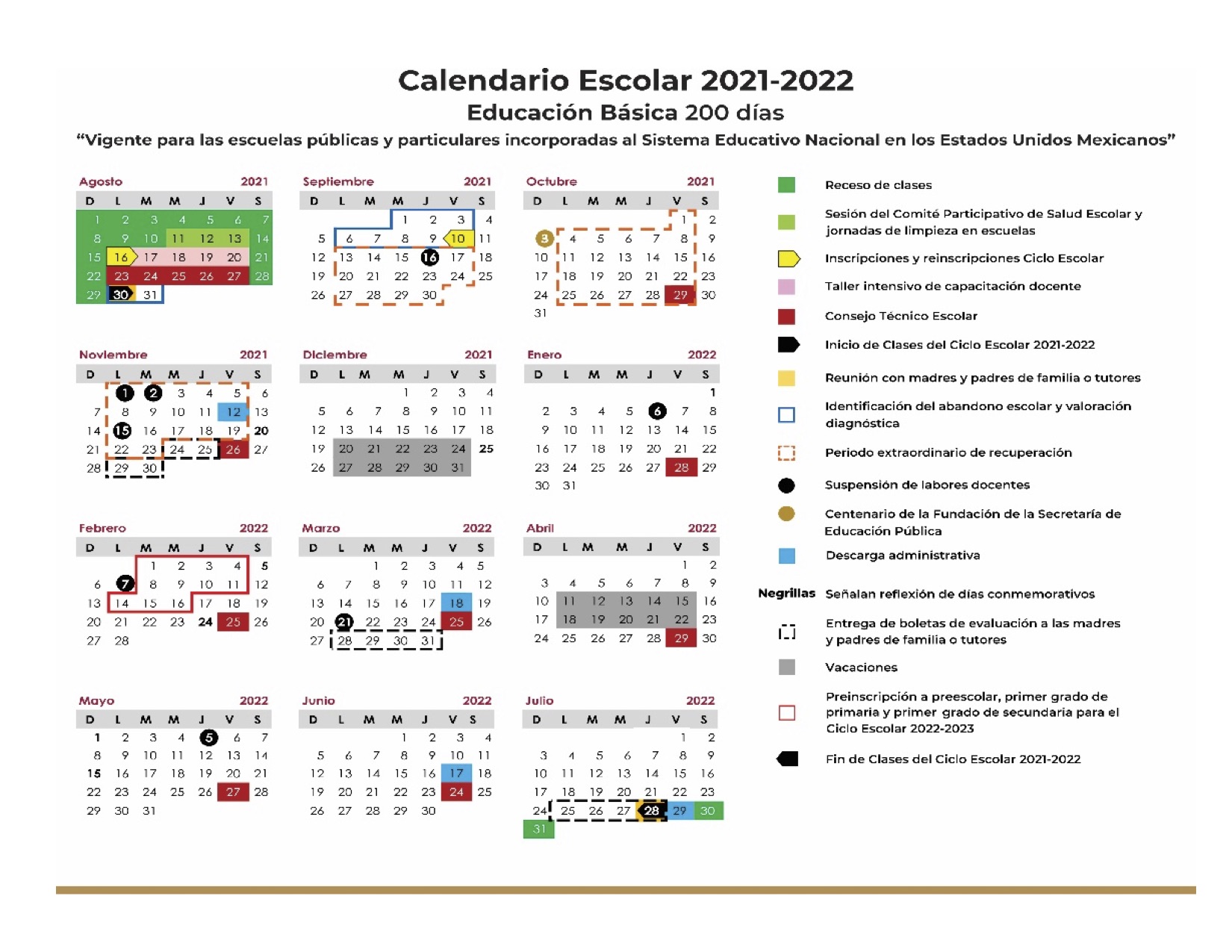 Sep Publica Calendario Escolar Para Educaci N B Sica
